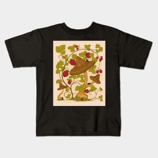 Black Cats Mushroom House Kids T-Shirt